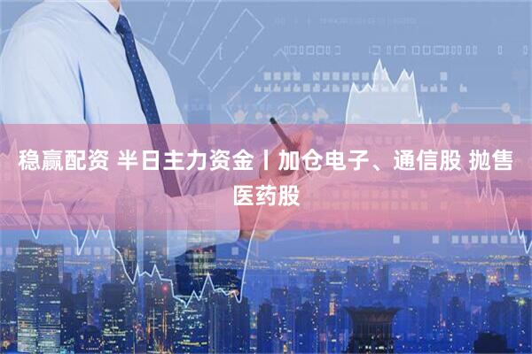 稳赢配资 半日主力资金丨加仓电子、通信股 抛售医药股