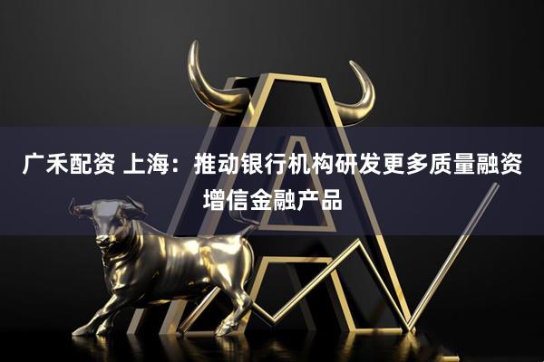 广禾配资 上海：推动银行机构研发更多质量融资增信金融产品