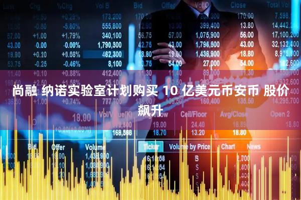 尚融 纳诺实验室计划购买 10 亿美元币安币 股价飙升