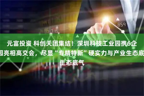 元富投资 科创天团集结！深圳科技工业园携6企2园亮相高交会，尽显“专精特新”硬实力与产业生态底气
