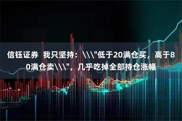 信钰证券  我只坚持：\
